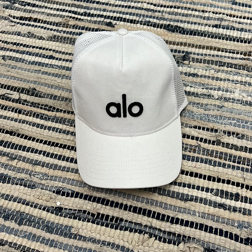 Alo white trucker hat!